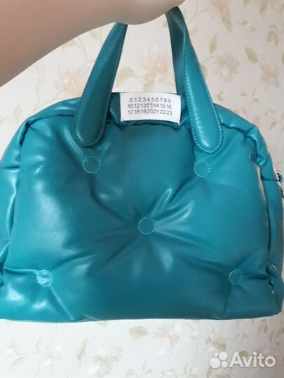 Сумка-дутик бирюзовая