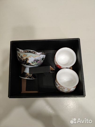 2 кружки и креманка/вазочка elan gallery