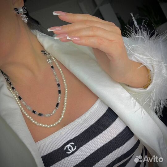 Колье chanel 88 cm