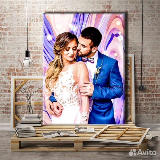 Портрет с отрисовкой по фото (дримарт)