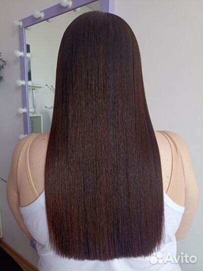 Кератиновое выпрямление волос