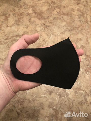 Маска чёрная многоразовая