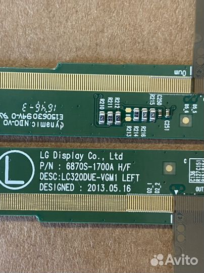 Lg 32lj610v планки матрицы