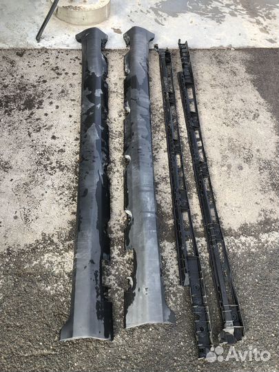 GLC X253 AMG накладка на задний бампер, порог