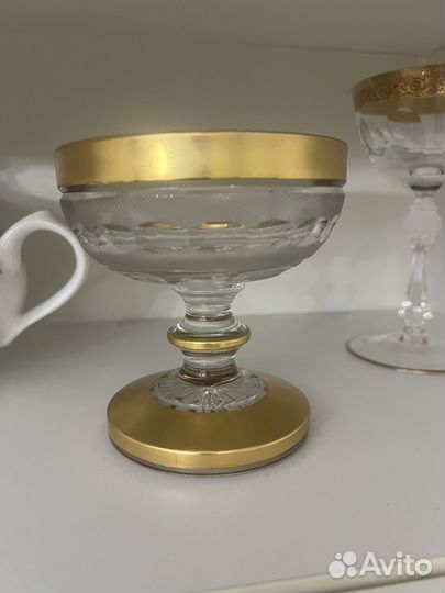 Креманки хрустальные, ваза для варенья