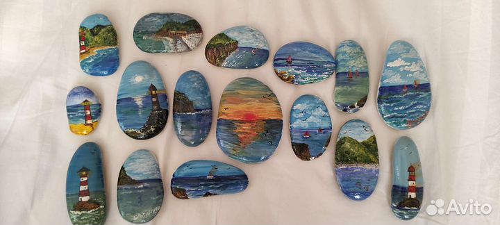 Картины на камнях