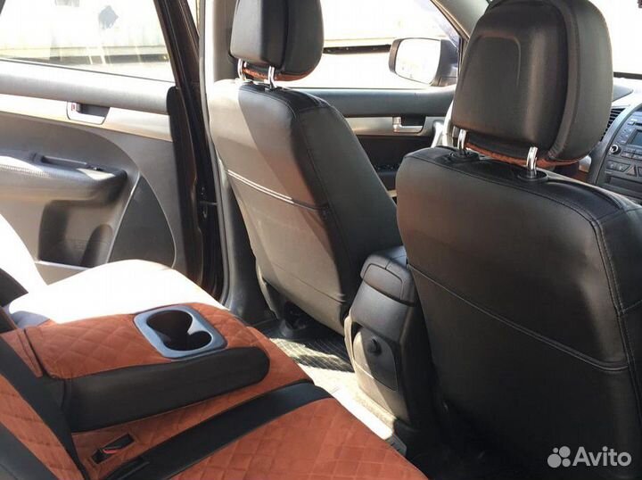 Чехлы алькантара Ромб Kia Sorento 2 от Автопилот