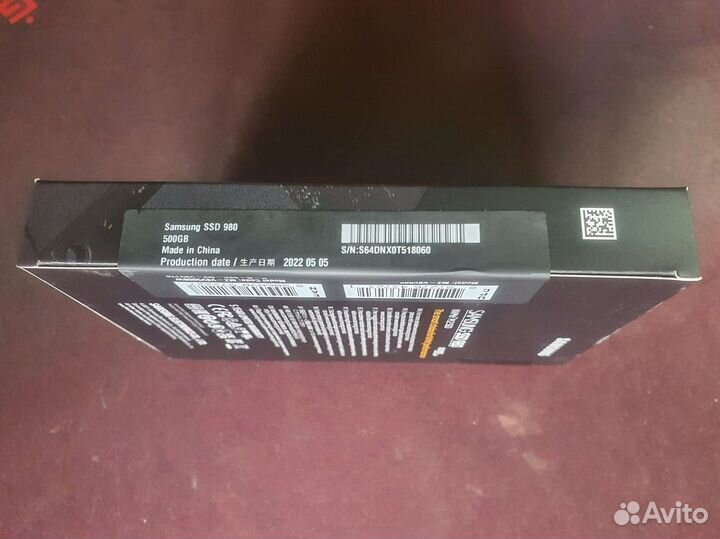 Новый SSD Samsung 980 500Gb и 1000Gb M.2 NVMe
