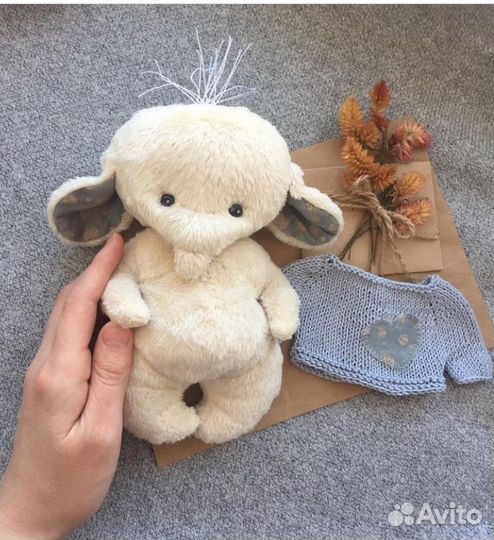 Выкройка слоника тедди