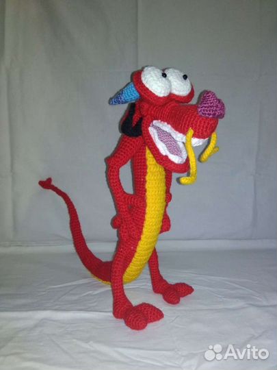 Дракон Мушу вязаный