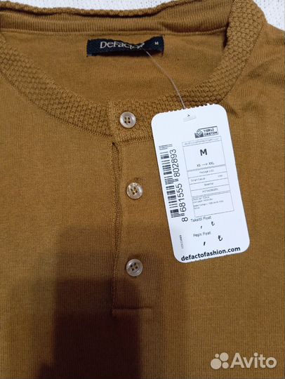 Поло мужское с коротким рукавом, М