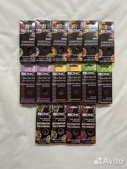 Курс масок для волос DNC 16 штук