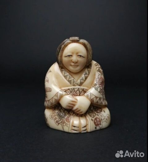 Нэцкэ Фея Луны (кость бегемота)