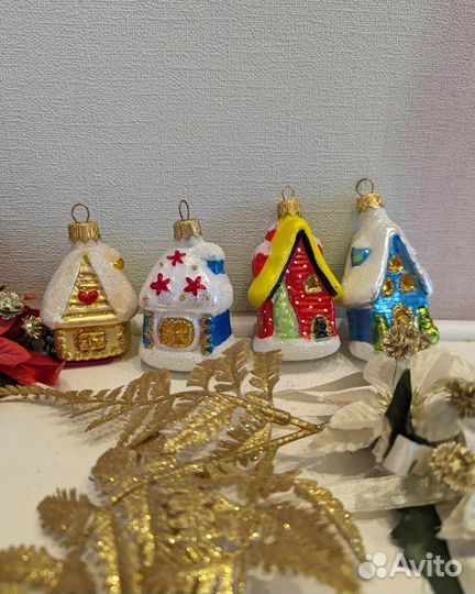 Елочные игрушки стекло