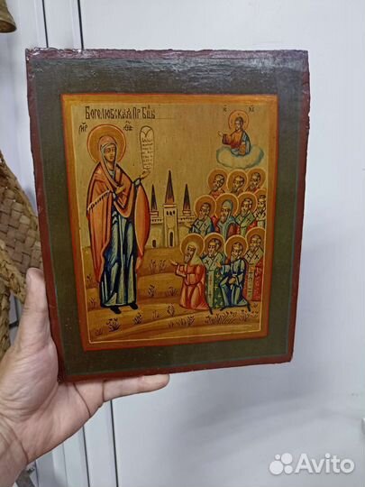 Икона старинная (Боголюбской Пр.Бць)