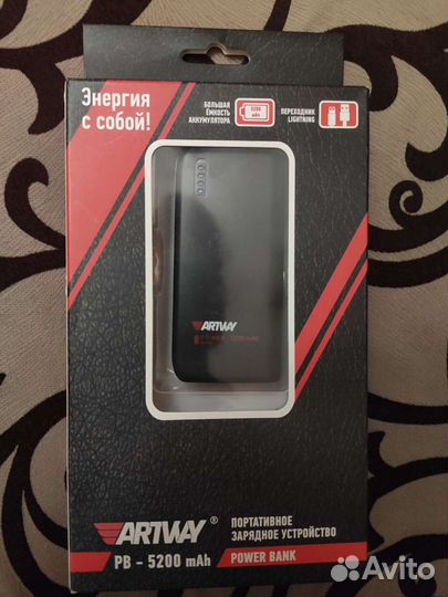 Power bank 5200 mAh Artway