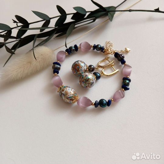 Серьги и браслет