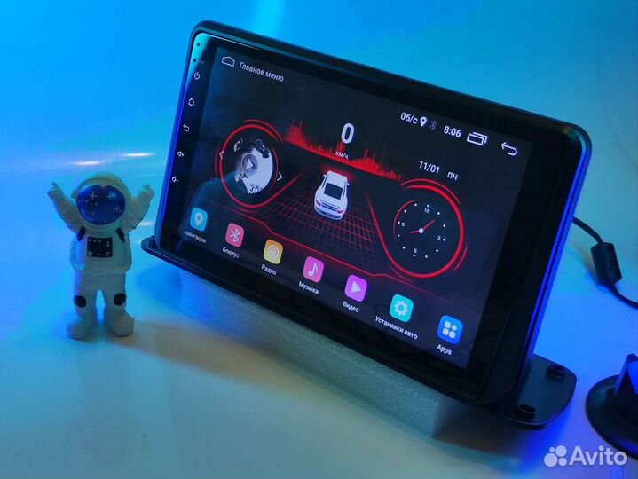 Универсальная магнитола андроид для низких панелей