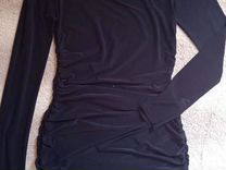Чёрное платье мини с драпировкой Boohoo 40