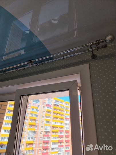 Карнизы для штор двухрядный металлический 2 метра