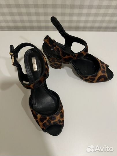 Босоножки туфли леопард schutz 37