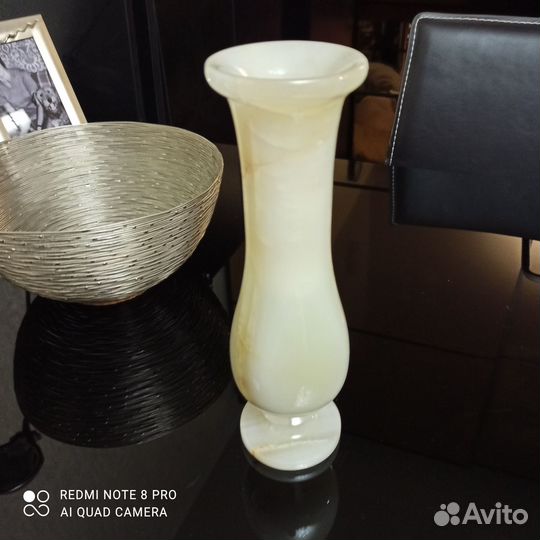 Ваза из оникса 25 см, Пакистан