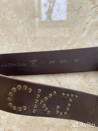 Кожаный ремень calvin klein оригинал