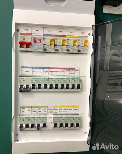 Сборка электрощитов, установка автоматов, узо