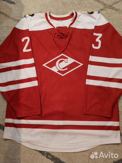 Игровой хоккейный свитер хк Спартак