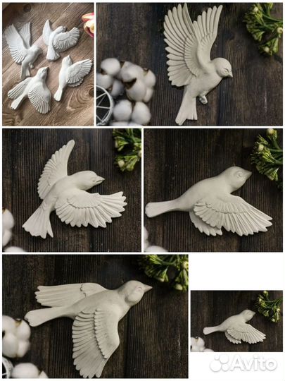 Декоративные птицыиз гипса