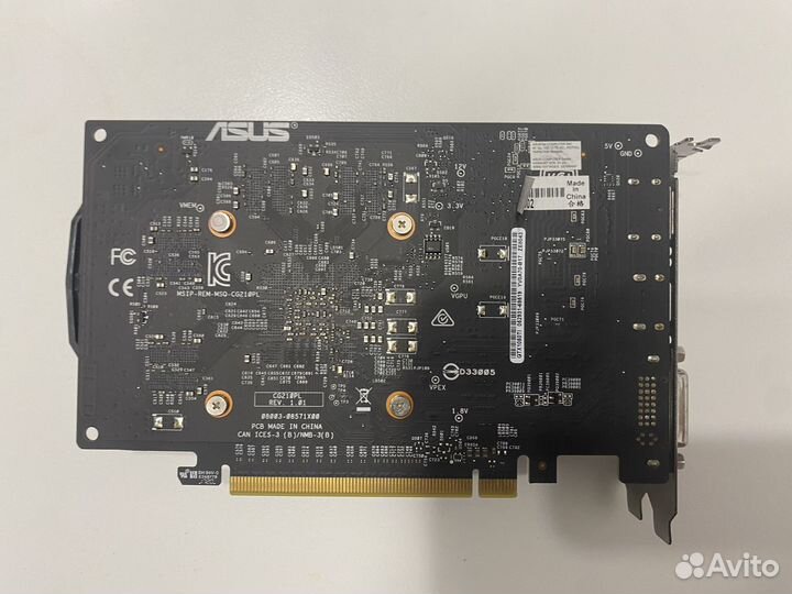 Видеокарта Asus geforce 1050TI