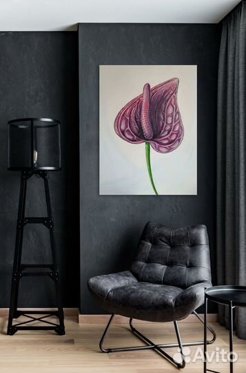 Картина цветок / современные картины / эротика
