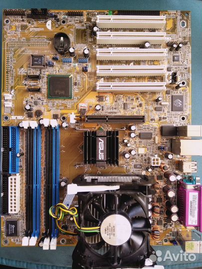 Мп Asus P4P800 E с процессором intel Coket PGA478B