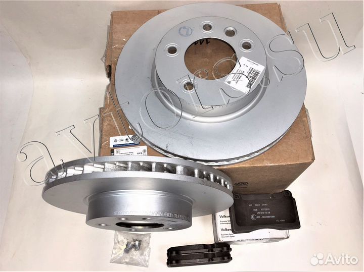 Передние тормоза оригинал комплект Touareg Cayenne