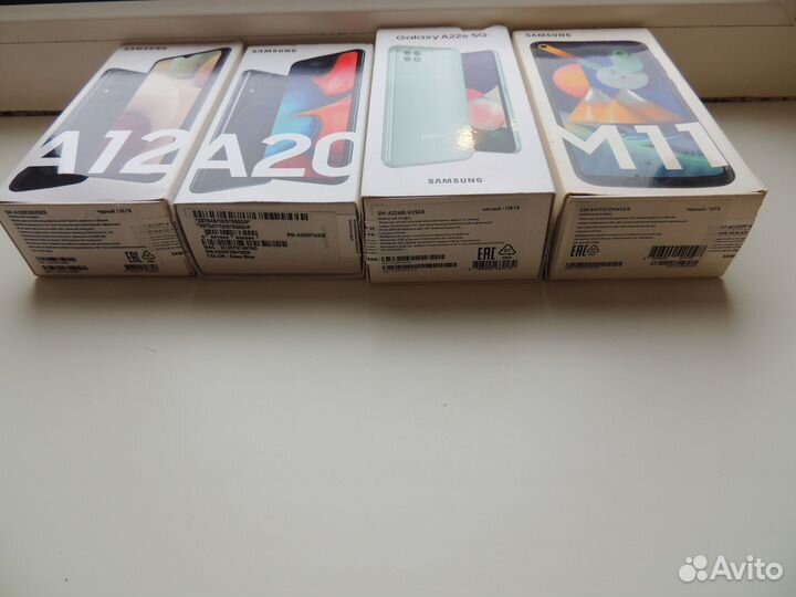 Коробки от телефонов “Samsung A12, A20, A22s, M11”