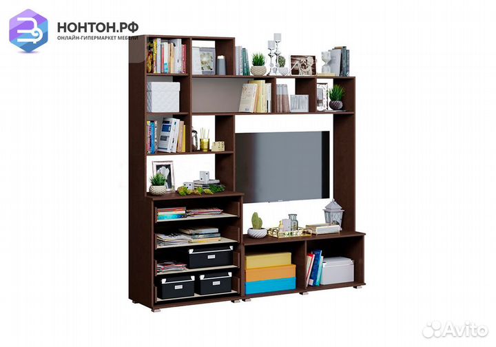 Стенка Белла дуб беленый / венге