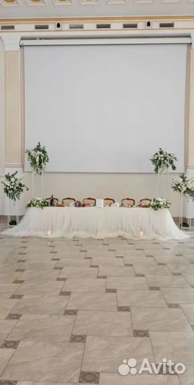 Свадебные цветы. Свадебное оформление зала