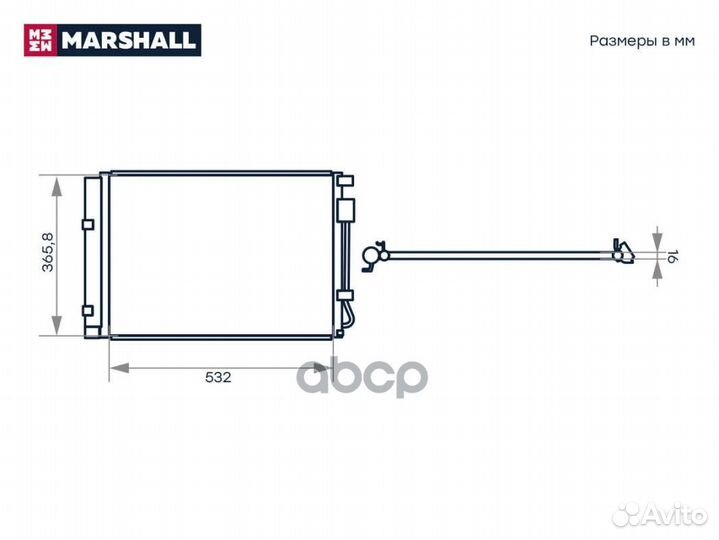 Конденсер hyundai/KIA solaris/RIO 10- M4991055