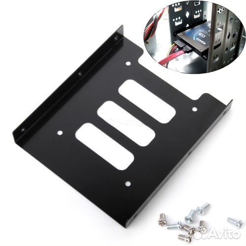 Крепление жёсткого диска 2.5 дюйма в отсек 3.5