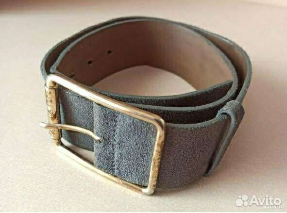 Широкий Кожаный Ремень черный замша Patrizia Pepe