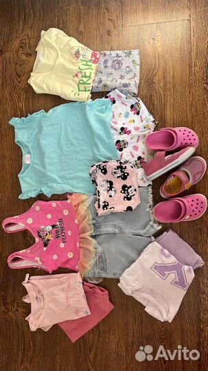 Пакет летних вещей на девочку 3-5 лет