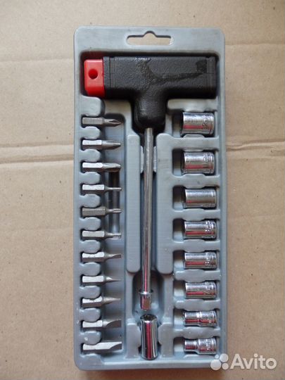 Б/У. Набор бит, сменных головок. Германия.21 предм