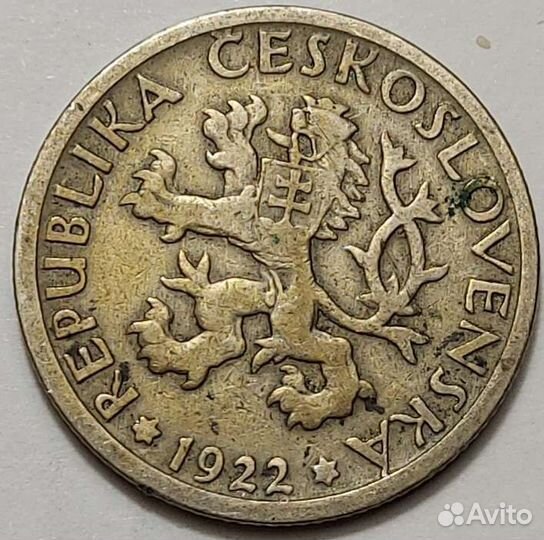 Монеты 1 злотый, 1 крона