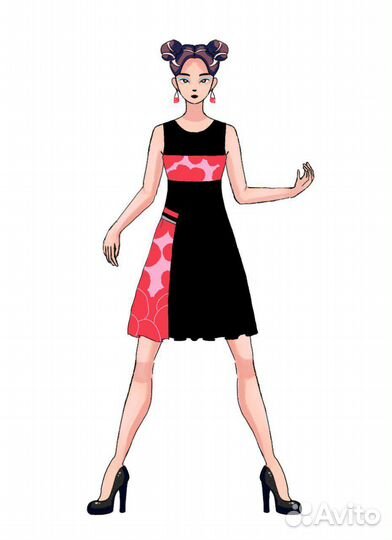 Отрисовка эскизов/разработка коллекции одежды