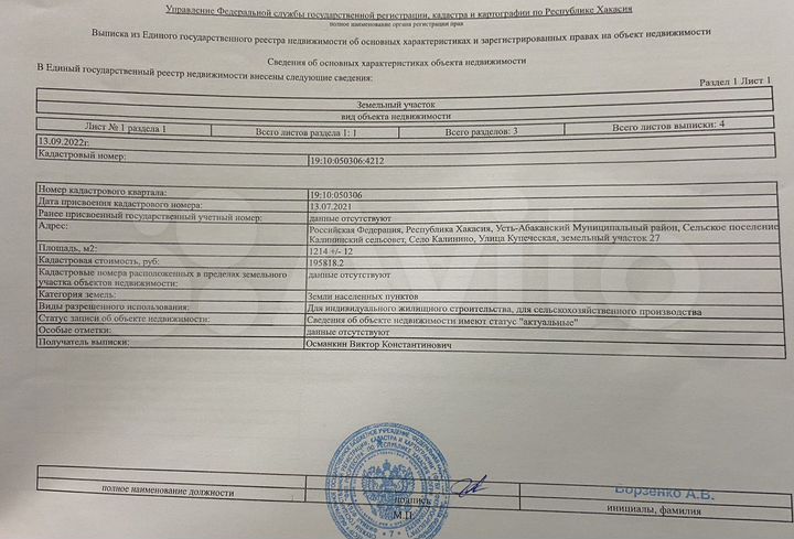 Участок 12 сот. (ИЖС)