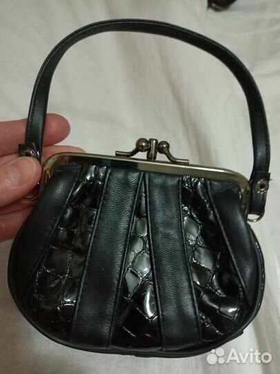 Сумочка - кошелек кожа