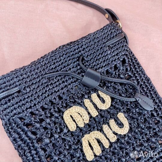 Cумка Miu Mi*u Woven fabric mini-bag