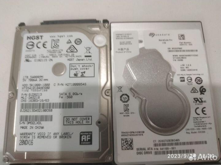 Жесткие диски на 1 тб SATA 2.5 HDD