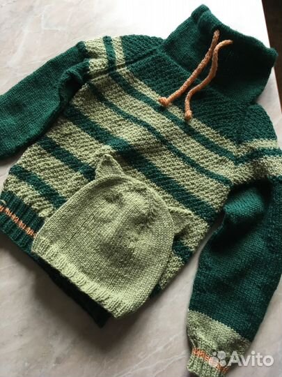 Свитшот детский. Ручное вязание