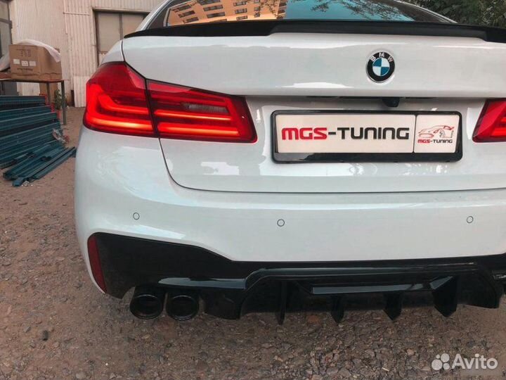 Тюнинг BMW 5 Series G30 Диффузор + Спойлер